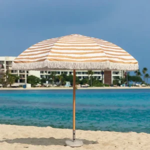 Custom Logo Waterproof Outdoor Beach Umbrella for Hotels, Parks, and Courtyards
