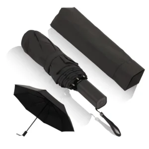 Custom Logo Waterproof Sunshade Umbrella with Automatic 3 Folding Feature
