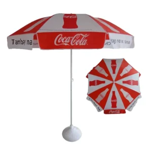 Custom Logo Windproof Double Canopy Outdoor Sun Umbrella Fiberglass Ribs Black Coating Waterproof Anti UV Outdoor Furniture