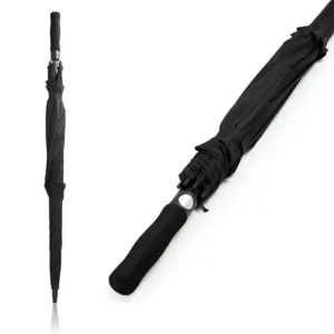 Custom Logo Windproof Straight Golf Umbrella for Rain and Sun, China Supplier