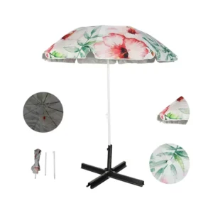 Custom Logo Windproof Straight Outdoor Garden Parasol Umbrella