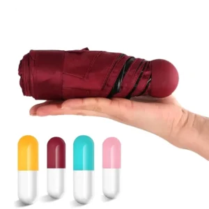 Custom Mini Umbrella Manual Capsule Uv Protection Small Folding Umbrella Sun and Rain