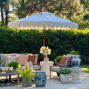 Custom Modern Foldable Waterproof Sun Beach Umbrella Outdoor Wedding Double Canopy Swimming Pool Garden Courtyard Hospital