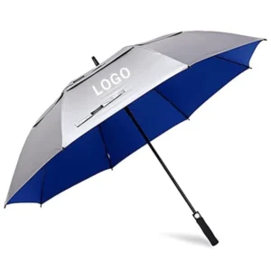 Custom Modern Golf Umbrella UV Protection Auto-Open Vented Double Canopy Oversize Extra Large Windproof Sun Rain