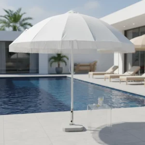 Custom Modern Premium Waterproof Aluminum Outdoor Dining Umbrella Base for Restaurants Beach Hotels Pool Parks Gyms