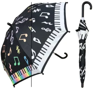 Custom Music Note Color-Changing Straight Kids Umbrella
