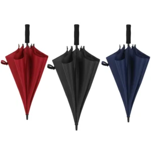 Custom Nylon Golf Umbrella Minimalist Design Logo Printing Windproof Straight Style Adults Outdoor Travel Semi-Automatic