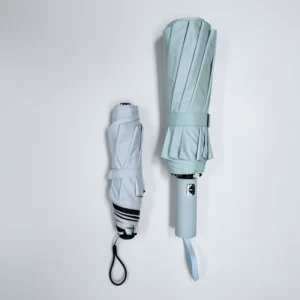 Custom OEM Mini 3-Fold Compact Modern Straight Umbrella Sun Rain UV Protection Ultra-Thin Black Coating Portable Adults