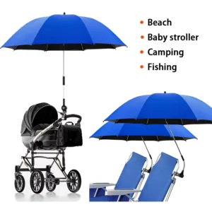 Custom Outdoor Camping Sunshade Chair Clamp Umbrella Manual Multi-angle Adjustable