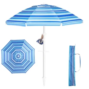 Custom Outdoor Garden Beach Umbrella With UV Logo Prints