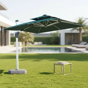 Custom Outdoor Roman Waterproof Cantilever Garden Beach Patio Umbrella 3m x 3m