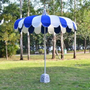 Custom Pagoda Patio Umbrella Blue White and Colorful Options for Garden Patio