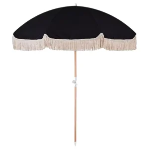 Custom Parasol Picnic Pool Sea Fringe Sun Outdoor Beach Patio Umbrella with Tassels