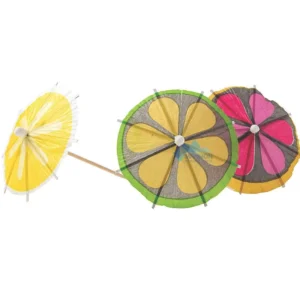 Custom Party Paper Wooden Picks Toothpick Cocktail Umbrellas for Drink