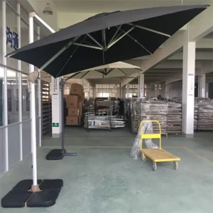Custom Patio Cantilever Aluminum Beach Umbrella 8ribs Outdoor Umbrellas Big Size Patio