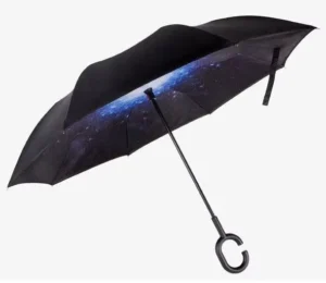 Custom Pattern C-Shape Handle Reverse Umbrella Anti-UV Waterproof Windproof Folding Adult Classic