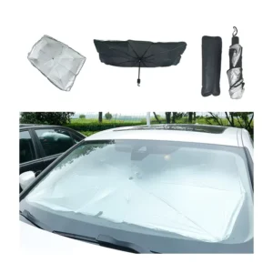 Custom Portable Foldable Telescopic Front Windshield Sunshade Umbrella