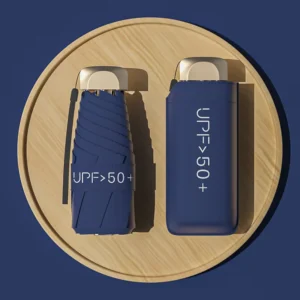 Custom Print Logo Mini Umbrella Anti-UV 5 Fold Paraguas OEM Brand Small Pocket Rain Portable Small Folding Umbrellas