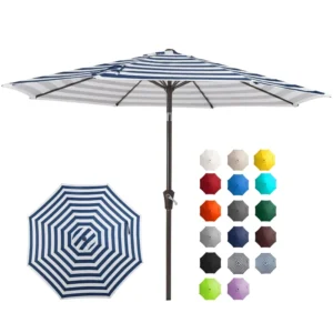 Custom-Print Outdoor Market Patio Parasol with Center Pole for Restaurant and Garden