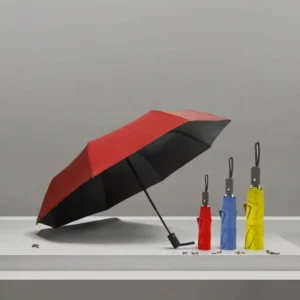 Custom-Print Polyester Straight Umbrella with Hanging Function and Customized Logo