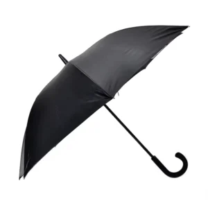 Custom Print Straight Umbrella, Black, Rain Protector