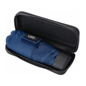 Custom Print Windproof 5fold Windproof Compact Umbrella Travel with case