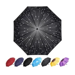 Custom Printed Automatic Dual-Use Sun and Rain Umbrella for Business