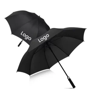Custom Printed Corporate Logo Golf Umbrella Large Windproof Fiberglass