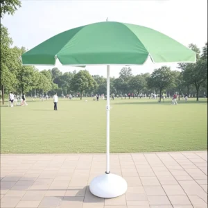 Custom Printed Foldable Waterproof UV-Protected Auto-Tilt Beach Umbrella for Outdoor Furniture, Living Rooms and Hospitals
