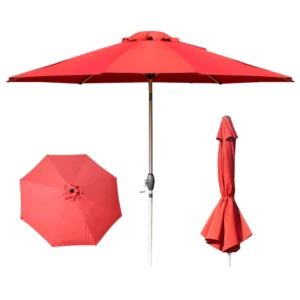 Custom Printed Modern Polyester Patio Umbrella Outdoor Furniture Sun Shade for Pool Porch Balcony Beach Logo Parasol