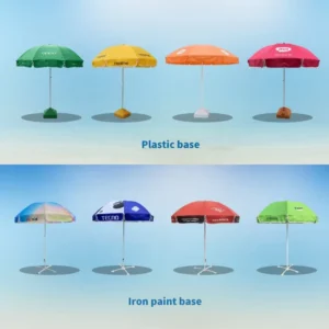 Custom Printed Outdoor Beach Umbrella With UV Protection