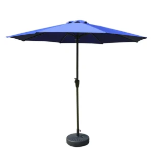 Custom Printed Patio Umbrella Hand Crank Center Pole Straight Pole Beach Sun Umbrella for Outdoor Advertising and Camping