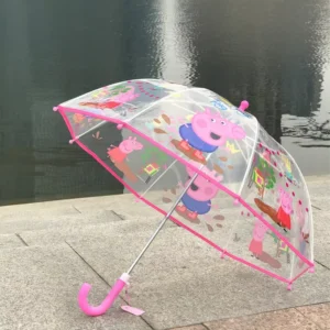 Custom Printed Transparent Dome Umbrella for Kids