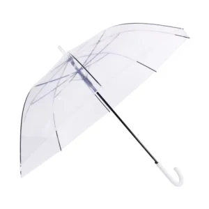 Custom Printed Transparent Folding Straight Umbrella