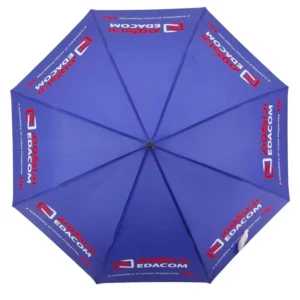 Custom Printing J Handle Fiberglass Frame Metal Shaft Straight Rain Umbrella for Advertisement Gift