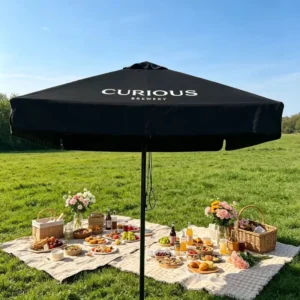 Custom Promotional Modern Eco Friendly Garden Sun Umbrella Waterproof Foldable Outdoor Furniture Advertising