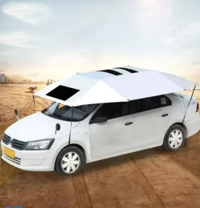 Custom Size Waterproof Sports Design Sunshade Snow Shade Portable Manual Car Umbrella With UV Protection