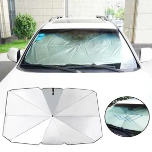 Custom Sublimation Blank Heat-Insulated Foldable Car Windshield Sunshade Umbrella