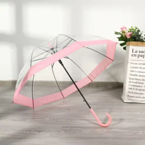 Custom Transparent Clear Umbrella With Logo Printing