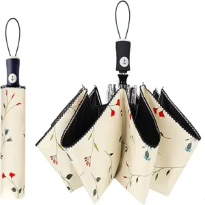 Custom UV Umbrella Compact Folding Umbrella Lightweight Portable Travel Umbrella for the Rain