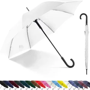 Custom Umbrella Golf Stick Umbrella Windproof Automatic Open Umbrella with Hook Handle Umbrellas with logo