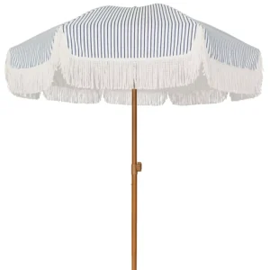 Custom Vintage UV Protection Large Outdoor Fringed Parasol Bohemian Beach Umbrella with Tassels