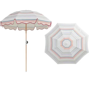 Custom Waterproof Folding Aluminum Large Parasol Outdoor Beach Patio Umbrella Hospital Gym Hotel Dining Park Picnic