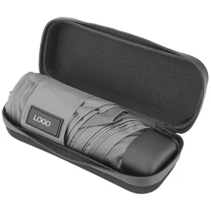 Custom logo Print Small Pocket Uv Fold Mini Umbrella with case