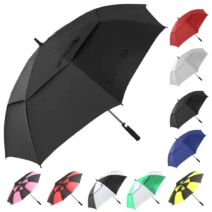 Customised Golf Umbrella Air Vented Large 30 Inch Straight Umbrella with Custom Logo
