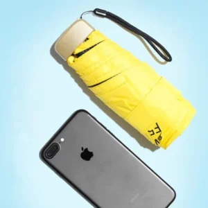 Customizable Flat Five-Fold 6 Ribs UV Protection Mini Umbrella Windproof Lightweight Parasol Portable With Logo