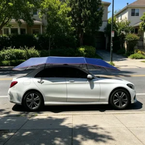 Customizable Hail-Resistant Car Umbrella for All-Season Parking