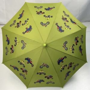 Customizable Kids Umbrella for Children POE Handle with Auto Open & Folding Function Straight Design Cartoon Style