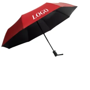 Customizable Logo 3-Section Five-Folding Fully Automatic Travel Umbrella