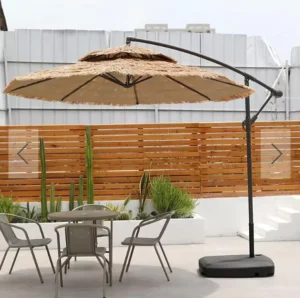 Customizable Logo Modern Banana Parasol for Courtyards Hotels Gyms Parks Hospitals Supermarkets